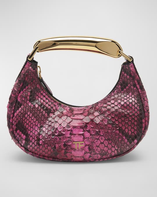 TOM FORD Bianca Mini Python Top-Handle Bag | Neiman Marcus