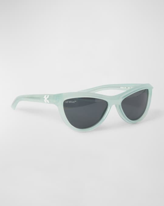 Atlanta Teal Acetate Cat-Eye Sunglasses 