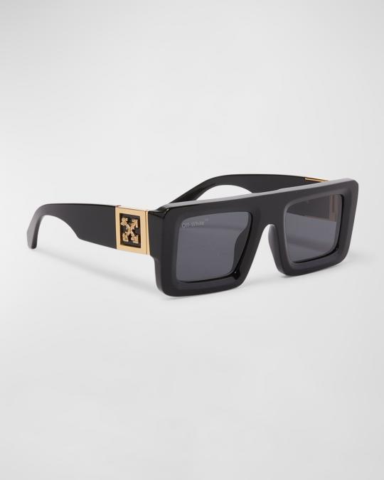 Off-White Leonardo Acetate & Golden Metal Alloy Rectangle  display picture 1