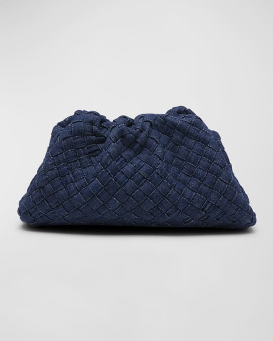 Bottega denim pouch clearance