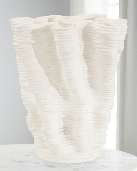 Powder White Porcelain Vase 