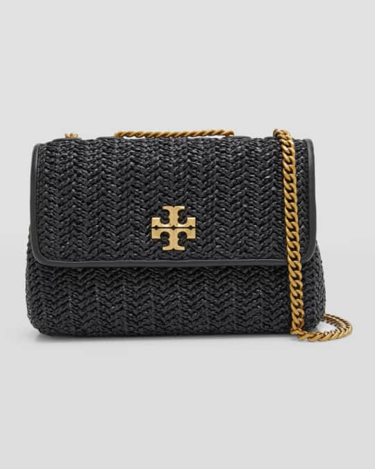 Tory Burch Kira Small Chevron Raffia Convertible Shoulder Bag