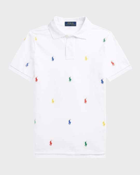 Ralph Lauren Childrenswear Boy s Multicolor Embroidered Pony Polo