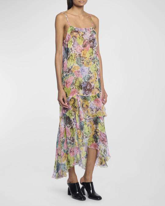 dries van noten dress Delfti | button placket  Darts and gathering at chest and waist  Adjustable spaghetti straps Supplier color PRE-LOVED Dries Van Noten Velvet