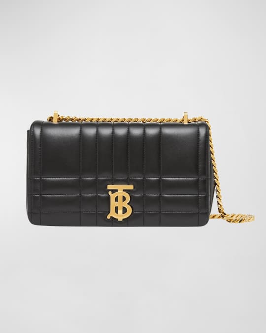 【BURBERRY】LOLA CHAIN BAG Authentic Burberry TB Lambskin Quilted Lola Wallet On Chain