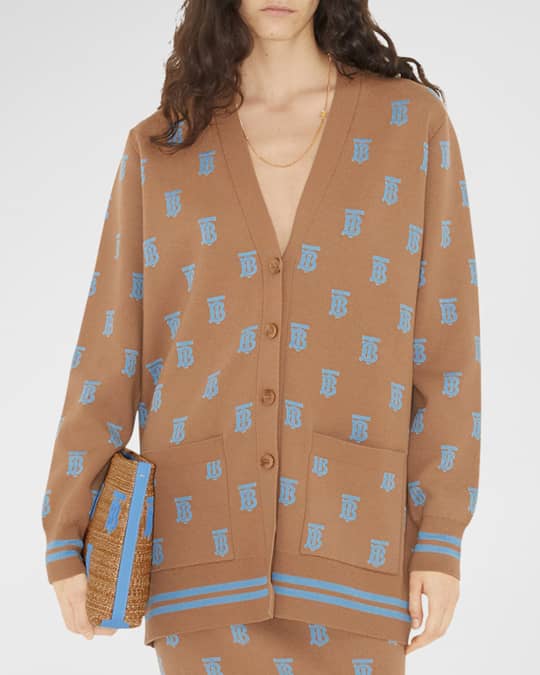 BURBERRY - Tb Wool Cardigan