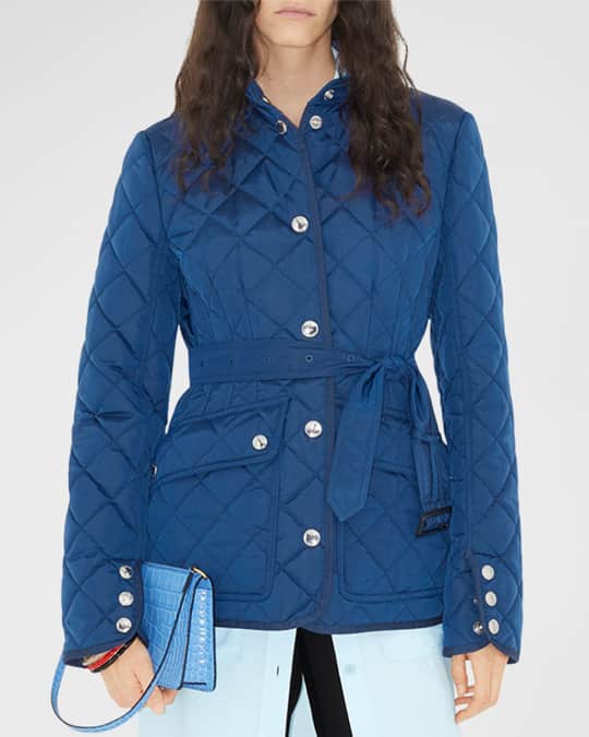 Burberry belted hotsell quilted jacket