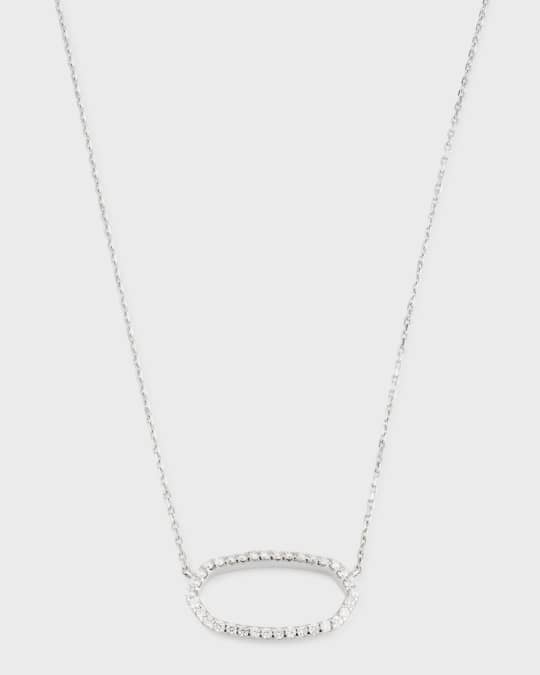 14K White Solid Gold Unisex Diamond Lock Pendant 4.27 Ctw