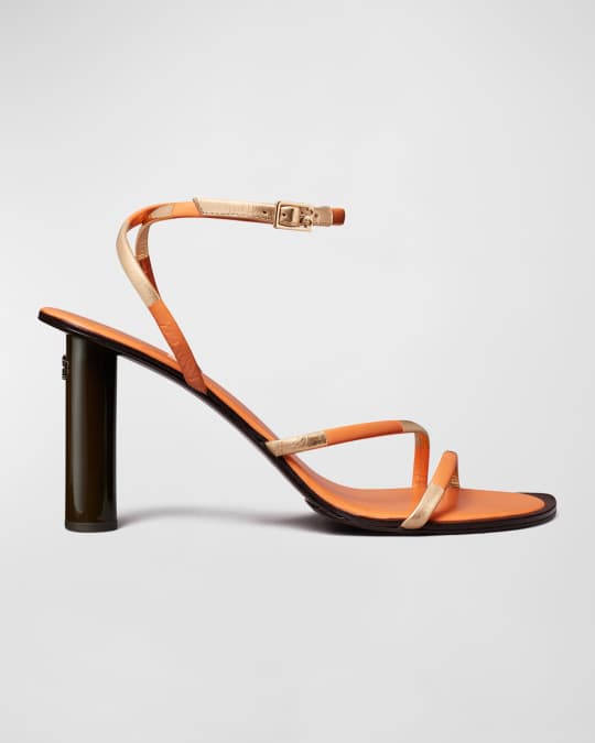 Split Mignon Strappy Heeled Sandals