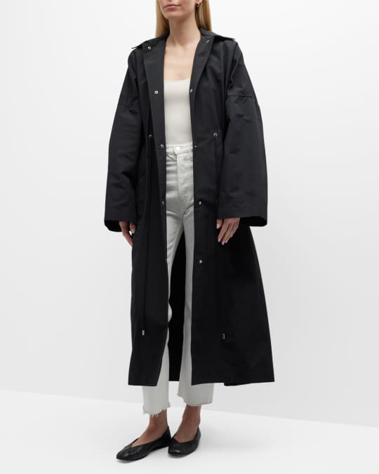 Toteme Long Hooded Drawstring Parka Neiman Marcus