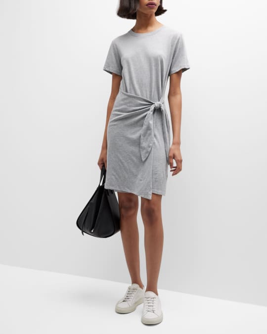 Edie Faux Wrap T Shirt Dress