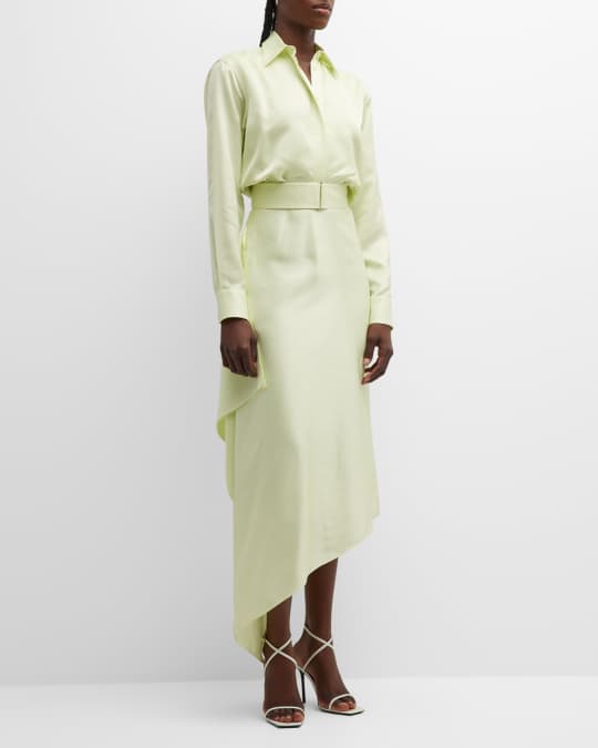 brandon maxwell shirt dress Brandon Maxwell Silk Dress by Brandon Maxwell