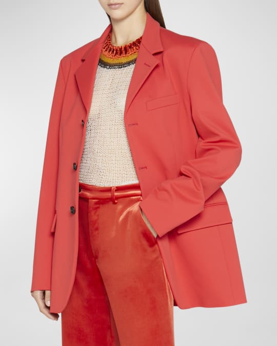 【関税込み】marni Single-breasted blazer jacket Marni Single-Breasted Blazer Jacket | Neiman Marcus