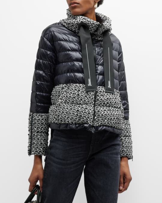 Herno mixed media coat clearance