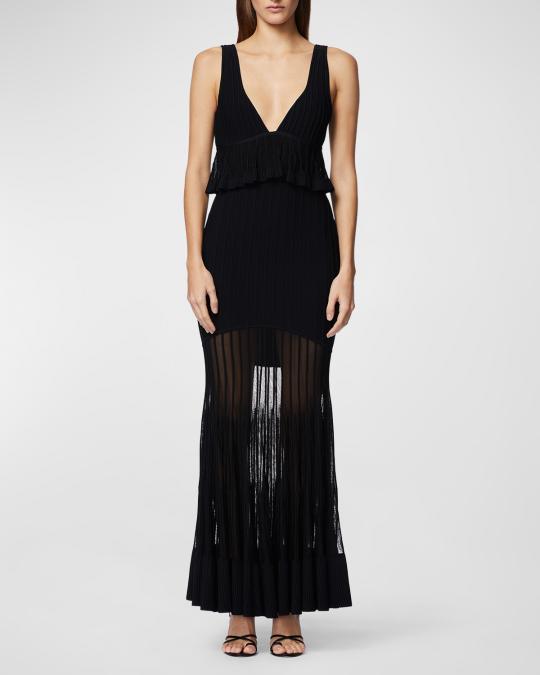 sheer peplum dress Lace Peplum Dress With Floral Sheer Top