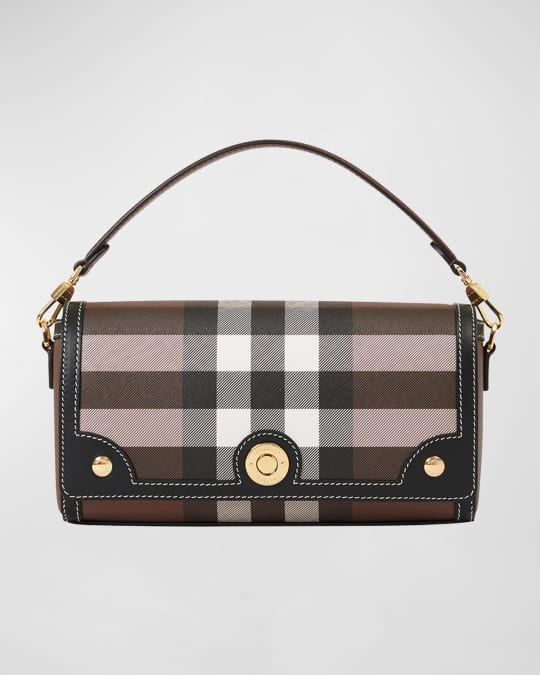 ハンドバッグ Burberry Printed Canvas And Leather Note Handbag BURBERRY Canvas Horseferry Print Note Crossbody Bag Grey
