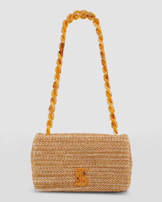 Burberry raffia 2025 bag