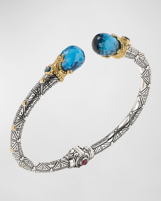 18k Gold Blue Spinel Bracelet