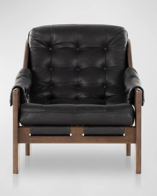 Halston Leather Sling Chair