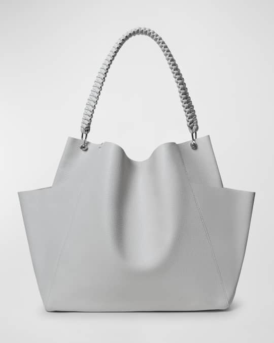 Grained Leather Shoulder Bag