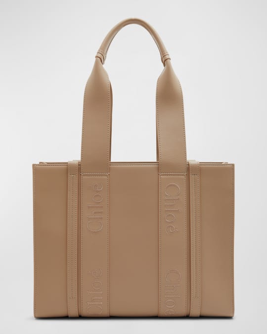 Chloé WOODY MEDIUM TOT Medium Woody Tote Bag | Classic Design for Effortless Style