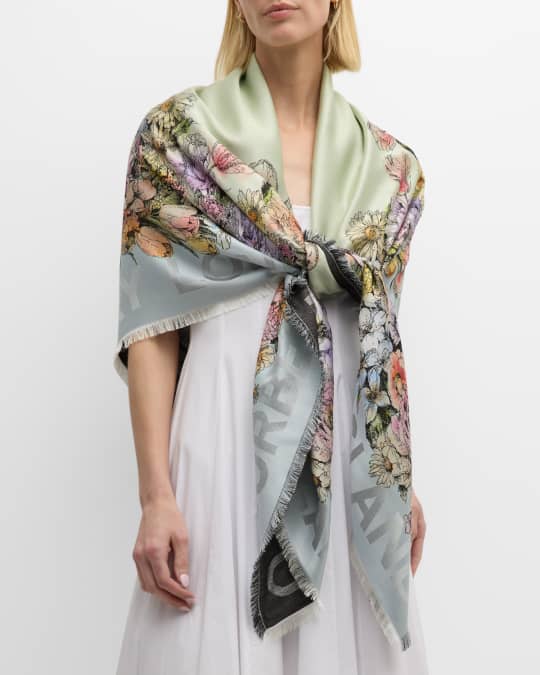 Burberry floral scarf shop