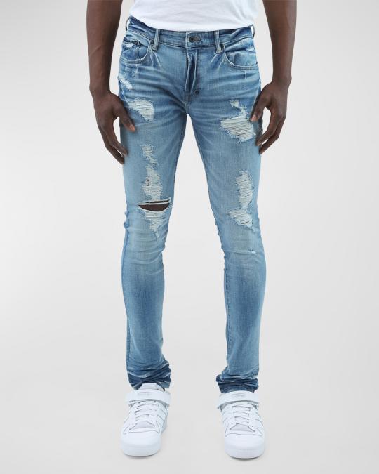 PRPS Men's Covets Destroyed Skinny Jeans | Neiman Marcus