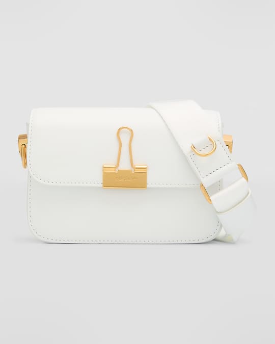 Off-White Binder Leather Shoulder Bag