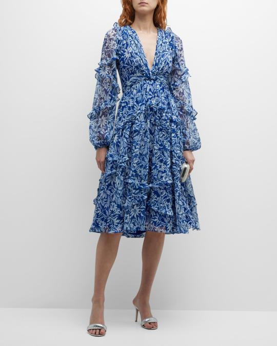 blue and beige lace dress Floral Cotton - Vintage-Inspired Detail Eliza Denim Mini Dress Target 25 Hips Size:46L