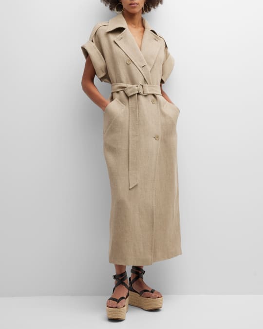 Short sleeve new arrivals trench coat