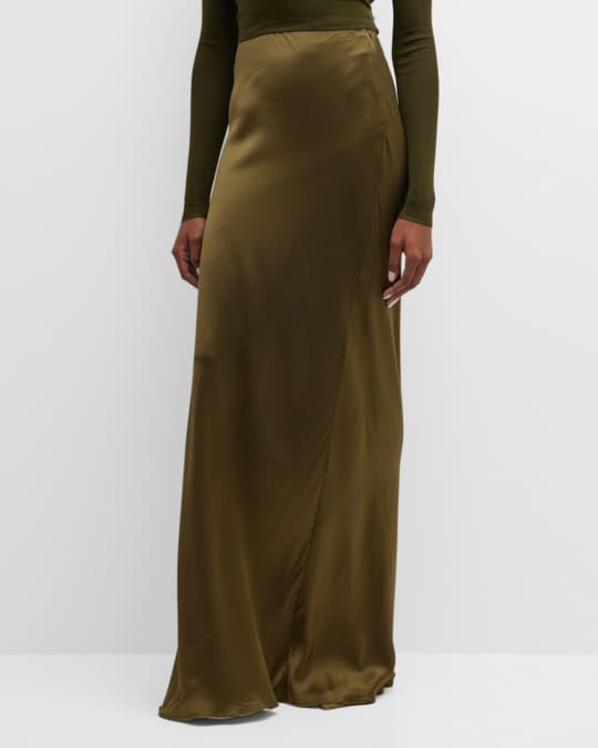 Nili lotan silk best sale skirt