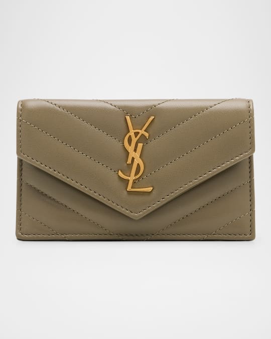 長財布 Saint Laurent Cassandre Fragments cardholder Saint Laurent Cassandre YSL Quilted Leather Fragments Card