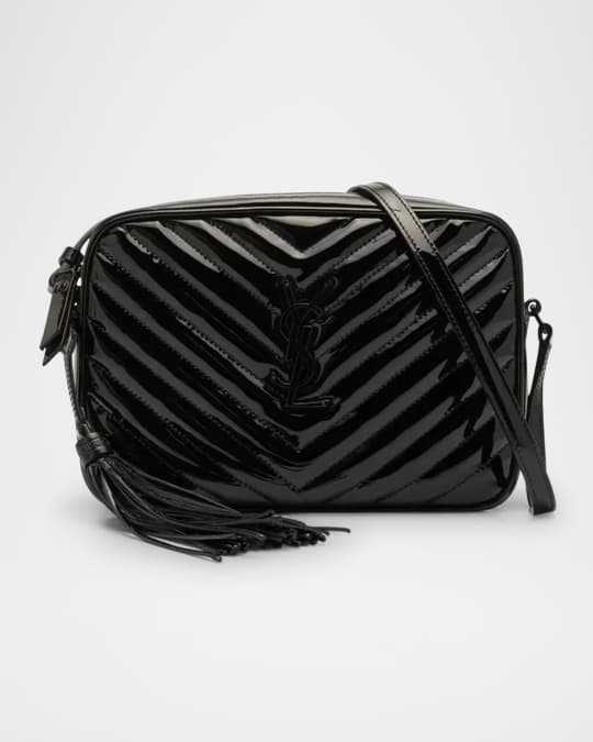 Saint Laurent Lou Medium YSL Camera Bag with Pocket and