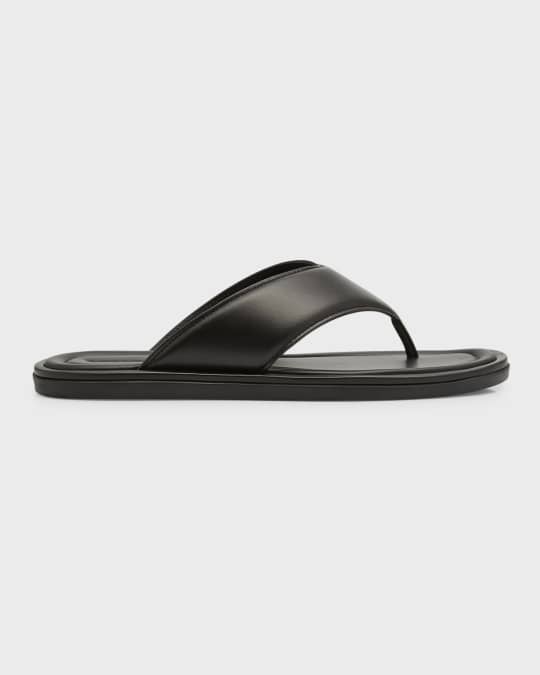 Vince Men s Darcy Leather Flip Flops Neiman Marcus