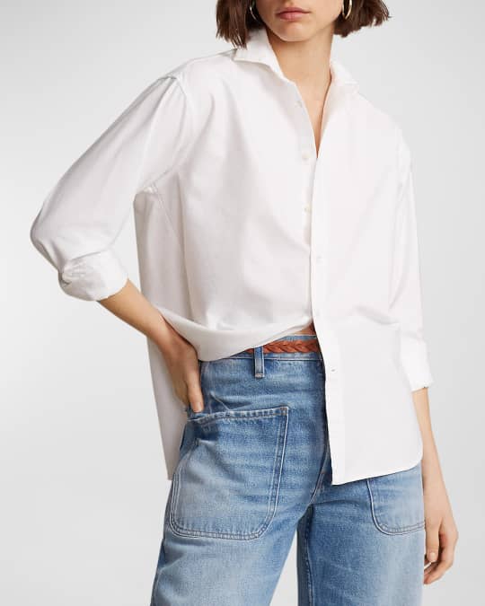 Relaxed fit oxford shirt ralph lauren clearance