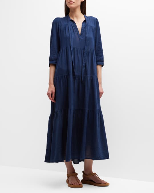 Honorine Giselle Tiered Gauze Maxi Dress | Neiman Marcus