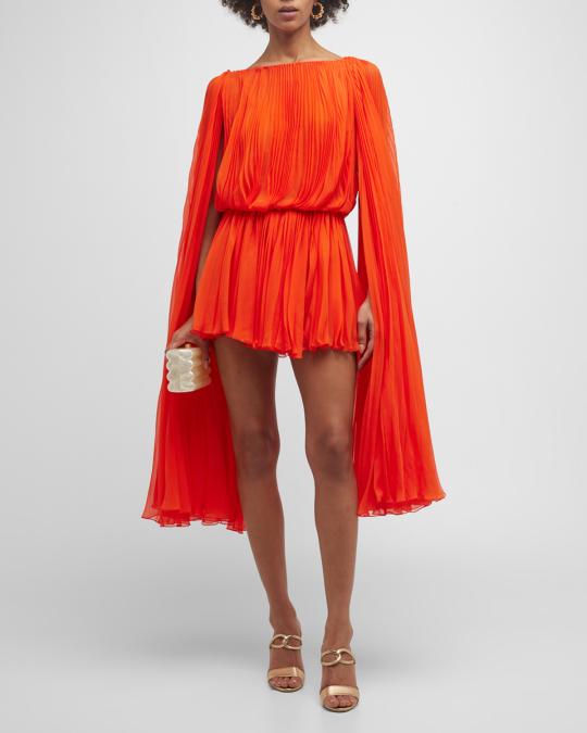 oscar de la renta pleated dress Oscar De La Renta Pleated Midi Dress | Yellow
