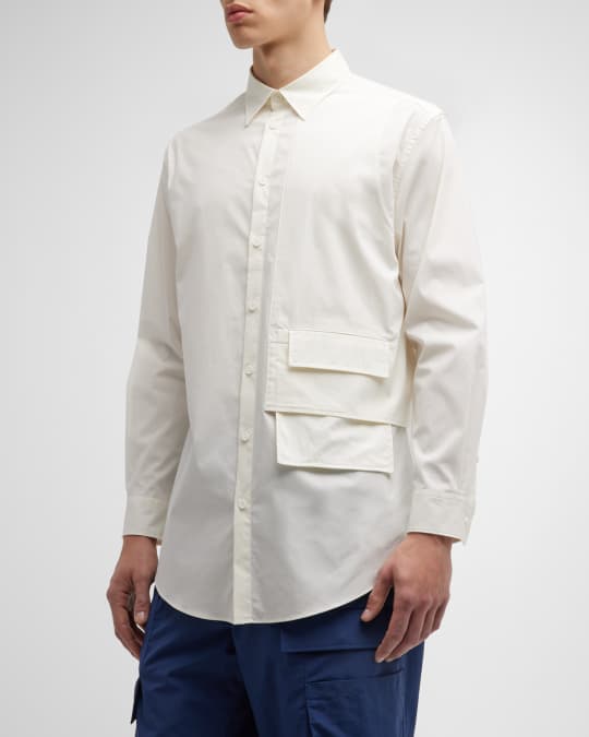 Y 3 Men s 3 Flap Solid Sport Shirt Neiman Marcus