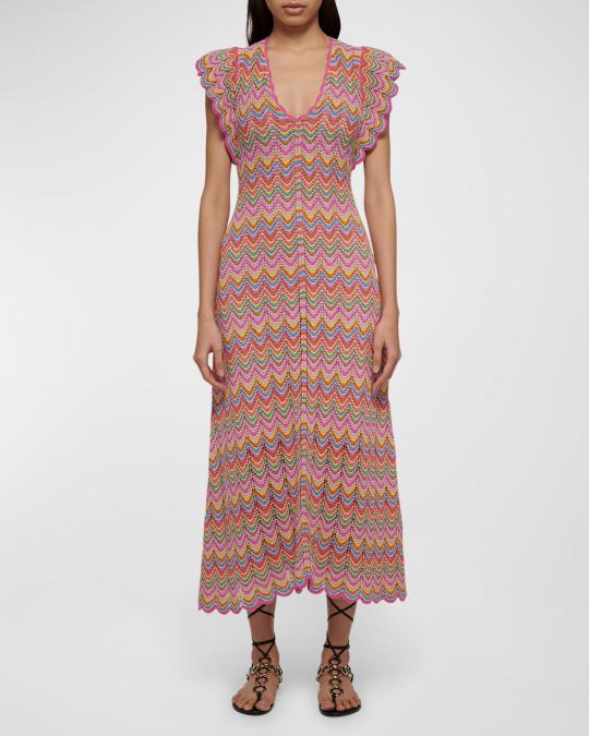 derek lam maxi dress Fringe Knit Dress