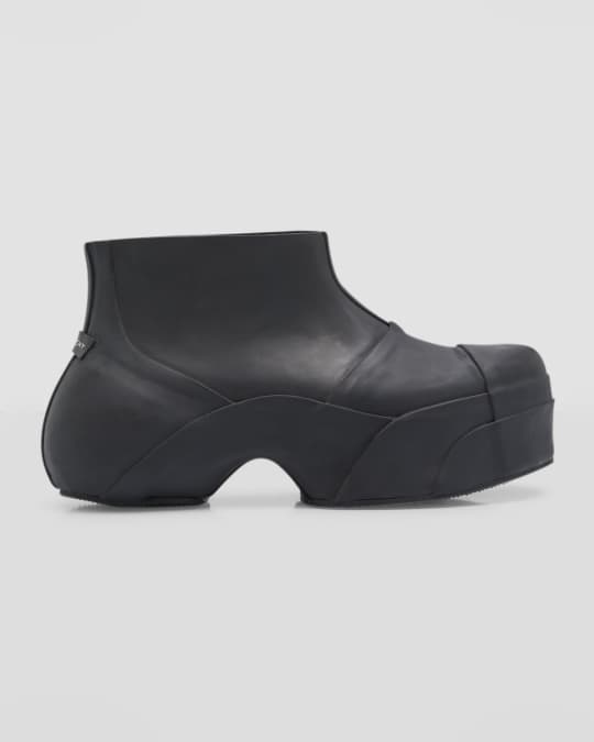 Rubber wedge boots deals