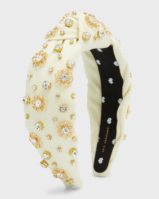 Lele Sadoughi Marigold Knotted Headband | Neiman Marcus display picture 1