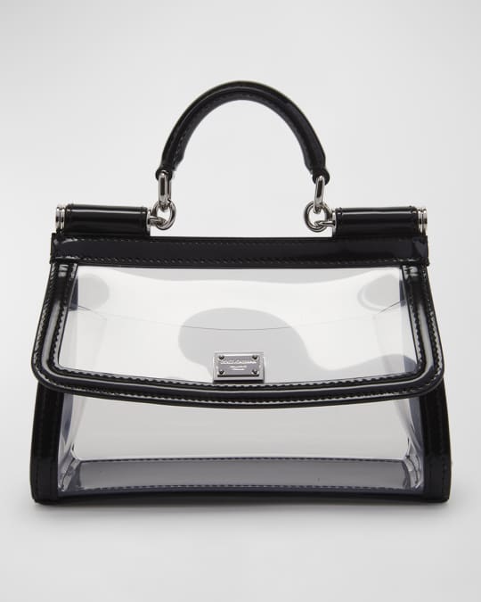 Dolce&Gabbana Sicily Clear PVC Top-Handle Bag | Neiman Marcus
