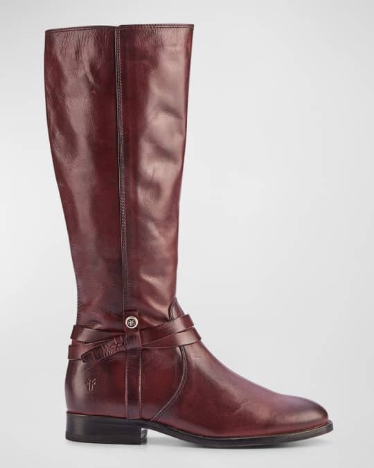 Frye Melissa Leather Belted Tall Riding Boots Neiman Marcus