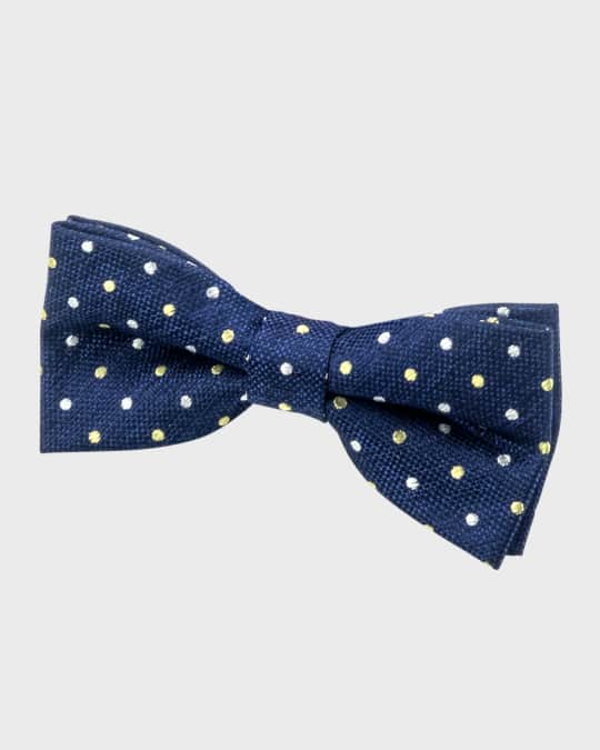 Boy's Polka-Dot Clip-on Bow Tie