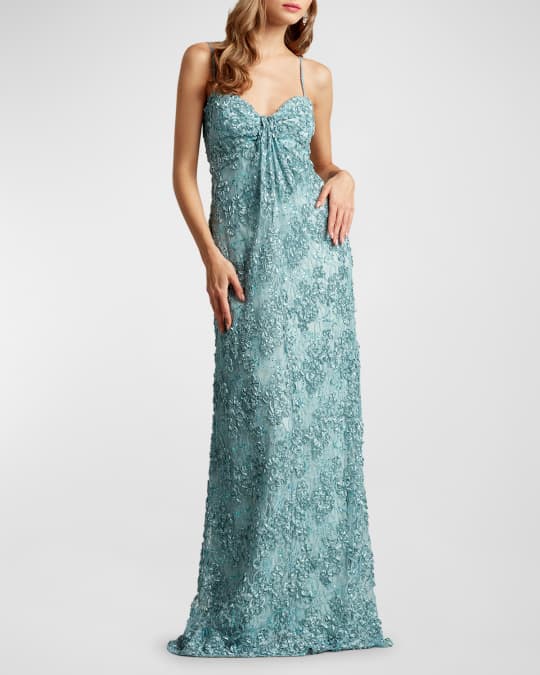 satin dress white self-portrait - White Satin Lace Maxi Dress