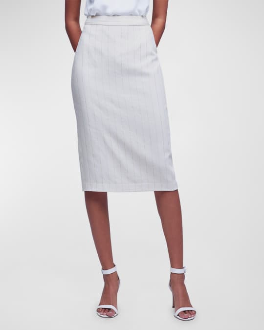 L'Agence Julie Tailored Pencil Skirt Neiman Marcus