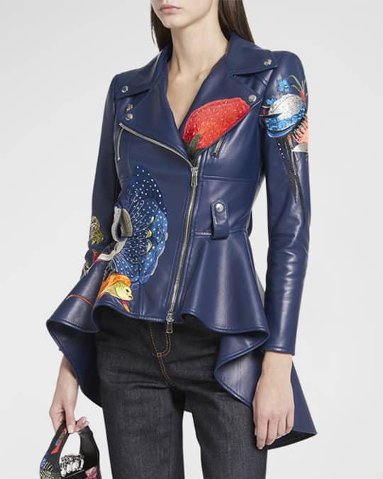 Alexander mcqueen embroidered jacket best sale