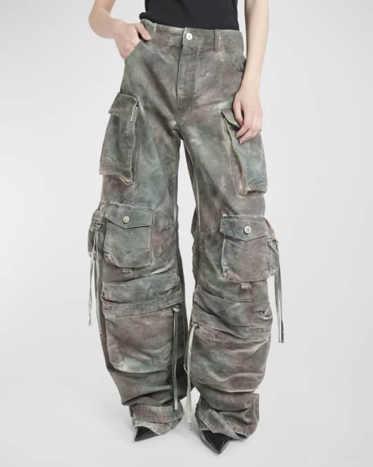 The Attico Fern Tie-Dye Long Cargo Pants - Bergdorf Goodman