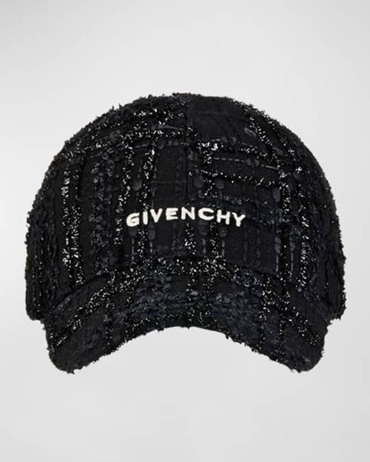 Givenchy Logo Tweed Baseball Cap | Neiman Marcus