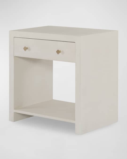 Bethany Faux Shagreen Nightstand